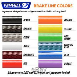 05-06 Honda CBR600RR Front + Rear Braided Stainless SS Brake Lines by Venhill