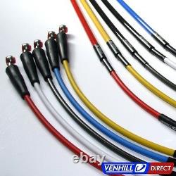 09-13 Yamaha YZ250F Front + Rear Braided Stainless SS Brake Lines by Venhill
