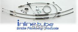 1965-66 Chevrolet Impala Complete PG Parking Brake Emergency Cable Kit Stainless