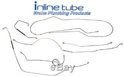 1965-66 Ford F100 2wd Short Bed Manual Drum Brake Line Kit Lines Set Stainless