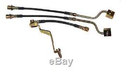 1987 1988 1989 1990 1991 1992 Mustang Stainless Steel Brake Lines Front & Rear