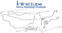1994-97 Ford F250 F350 4wd Complete Brake Line Kit Ext Cab Long Bed Stainless
