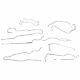 1999-2003 Ford F250 F350 4wd, Crew Cab, Longbed AWABS Brake Line Kit, Stainless