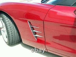 2005-2013 C6 Corvette Polished Stainless Side Brake Vent Grilles & Spears 8pc
