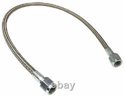 -4 AN 72 Stainless Braided PTFE Brake Line Straight Ends -4 hose