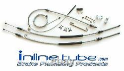 68-72 Cutlass 442 T400 E Emergency Parking Brake Cable Set Kit STAINLESS BSO6802