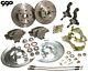 68-74 Chevy Nova Front Disc Brake Conversion Kit Drilled Rotors Stainless Hoses