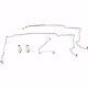 87-93 Mustang With Subframe Connectors Complete Brake Line Kit Stainless