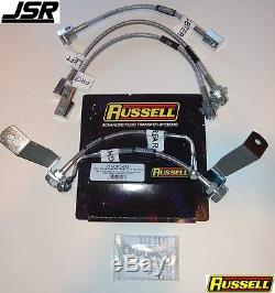 94-95 Mustang GT Russell Stainless Steel Brake Lines (2 Front & 3 Rear) Hose