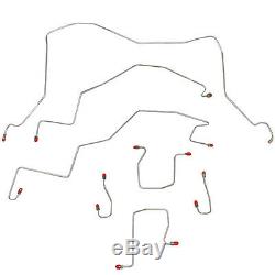 98-01 Ram 1500, 4wd, Rear Abs, Quad Cab, Short Bed Brake Line Kit Stainless