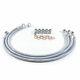 BMW 2000-02 R 1150 R Non ABS GALFER BRAIDED STAINLESS STEEL FRONT BRAKE LINE KIT