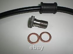 BMW Airhead 3 Stainless Steel Front Brake Lines R100RT R100T R80 hoses