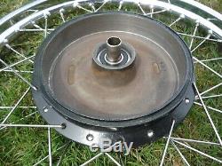 BSA A10 A7 front wheel 8 brake half width hub stainless English made rim spokes