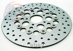 Brand New 11.5 Polished Stainless Steel SS Front Brake Disc Rotor Harley Models