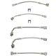 Complete Brake Hose Kit 94-95 Mustang GT ABS Braided Stainless