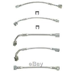 Complete Brake Hose Kit 94-95 Mustang GT ABS Braided Stainless