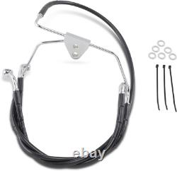 Drag Specialties Extended Stainless Steel Front Brake Line Kit 1741-2516