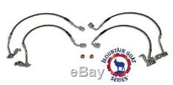 Extended Braided Stainless Steel Brake Lines Jeep JK Wrangler with 0-6 Lift