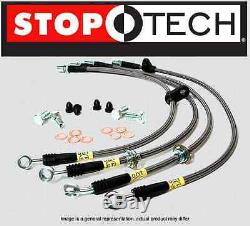 FRONT + REAR SET STOPTECH Stainless Steel Brake Lines (hose) STL27825-SS