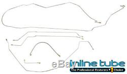 Fits 1945-1949 Jeep CJ2-A Complete Brake Line Set Kit Willys Stainless Steel