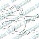 Fits 1983-1986 JEEP CJ7 Power Disc Drum Brake Lines Wide Axle Model 20 Stainless