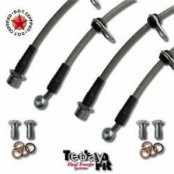 Fits 84-89 Starion Techna-Fit Stainless Brake Lines Kit Made In USA