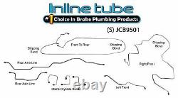 Fits 95-01 Jeep Cherokee XJ NON ABS Preformed Hydraulic Brake Line Kit Stainless