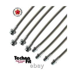 For Dodge Stealth FWD FRONT REAR Techna-Fit Stainless Steel Brake Lines DOD-1100