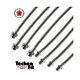 For Dodge Stealth FWD FRONT REAR Techna-Fit Stainless Steel Brake Lines DOD-1100