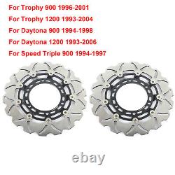 Front Brake Discs For Trophy 900 1200 Daytona 750 900 1000 1200 Speed Triple 900