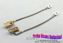 Front STAINLESS BRAKE HOSES Ford Ranchero 1968 1969 1970 1971 Front Disc