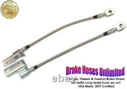 Front STAINLESS BRAKE HOSES Mercury Cyclone 1968 1969 1970 1971 Front Disc