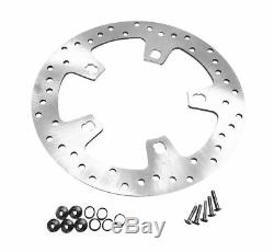 Ground Stainless Steel Enforcer Style 11.8 Front Brake Rotor Pair 14-19 Harley