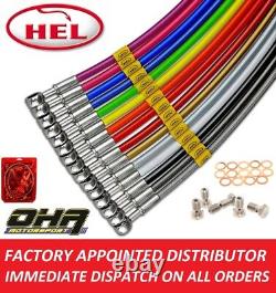 HEL Stainless Braided Front Brake Lines Hoses for Suzuki GSXR1000 2009 2010 2011