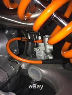 Ktm 125 Sx 2012-2015 Front And Rear Stainless Brake Line Combo Kit Ktm Orange