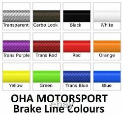 OHA Stainless Braided Front & Rear Brake Line Kit for BMW R1100GS Non ABS 93-95