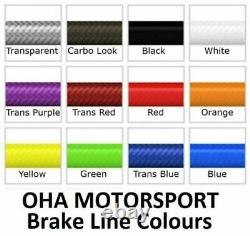 OHA Stainless Braided Front & Rear Brake Lines fr Kawasaki KLE650 650 Versys ABS