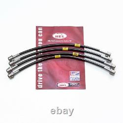 Porsche 986 Boxster S Front / Rear Stainless Steel Braided Brake Lines by Hel