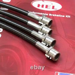 Porsche 996 Carrera C2 Front / Rear Stainless Braided Brake Lines by Hel