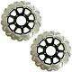 Rezo Front Brake Wavy Stainless Rotor Discs Pair fits Triumph Rocket III 04-09