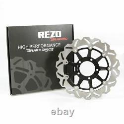 Rezo Front Brake Wavy Stainless Rotor Discs Pair fits Triumph Rocket III 04-09