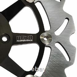 Rezo Wavy Front Brake Rotor Discs Pair fits Suzuki GSF 650 N Bandit 05-06