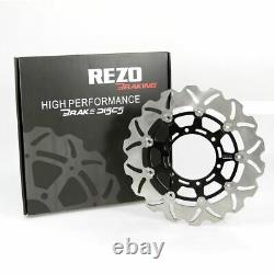 Rezo Wavy Stainless Front Brake Rotor Disc fits Suzuki GSX-R 600 08-19