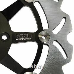 Rezo Wavy Stainless Front Brake Rotor Discs Pair fits Ducati 1098 07-08