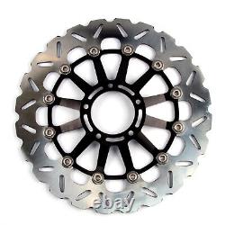 Rezo Wavy Stainless Front Brake Rotor Discs Pair fits Ducati 1198 09-10
