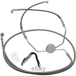 Russell Braided Front Brake Line Kit 25in. Upper Length Stainless R08749DS