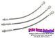 STAINLESS BRAKE HOSE SET AMC Javelin 1972 Early, 6cyl Front Drum