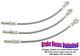 STAINLESS BRAKE HOSE SET Dodge Charger 1969 with 426 440 engines Front Drum