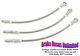 STAINLESS BRAKE HOSE SET Dodge Coronet 1966 without 426 engine Front Drum