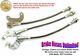 STAINLESS BRAKE HOSE SET Ford LTD 1967 Late Front Disc, witho WER rear axle